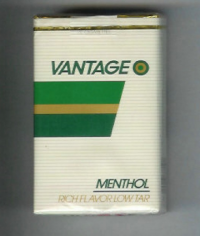 Vantage Menthol soft box cigarettes 10 cartons
