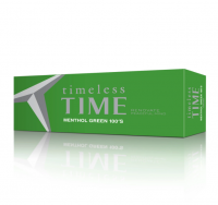 Timeless Time Menthol Green 100's Box cigarettes 10 cartons