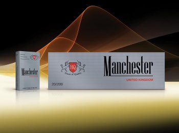 Manchester Round Corner Class Silver cigarettes 10 cartons