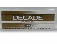 Decade gold 100s Box cigarettes 10 cartons