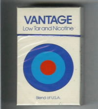 Vantage Low Tar and Nicotine hard box cigarettes 10 cartons