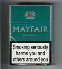 Mayfair Menthol hard box cigarettes 10 cartons