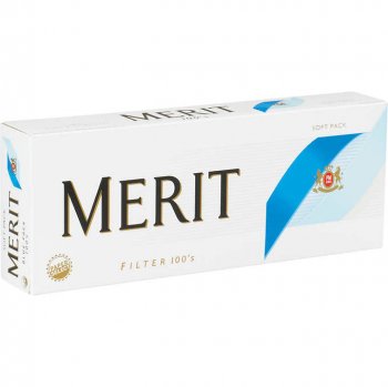 Merit 100\'s Blue Soft Pack cigarettes 10 cartons
