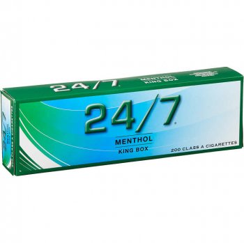 24/7 Menthol King box cigarettes 10 cartons