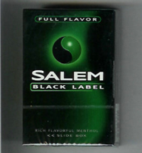 Salem Black Label Full Flavor cigarettes 10 cartons