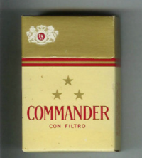 Commander Con Filtro gold cigarettes 10 cartons