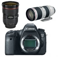 Canon EOS 6D Digital Camera Kit 24-70mm f/2.8L II 70-200mm f/2.8