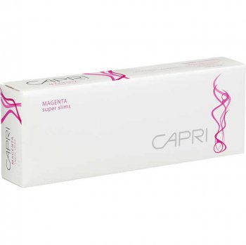 Capri Magenta 100\'s cigarettes 10 cartons