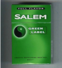 Salem Green Label Full Flavor cigarettes 10 cartons