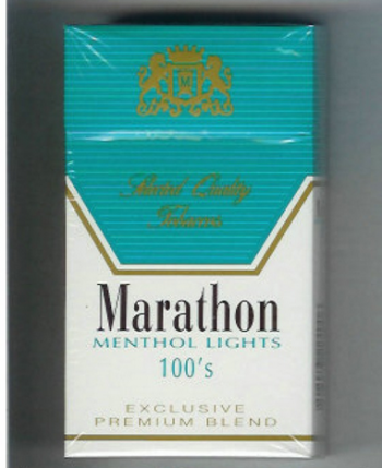 Marathon Menthol Lights 100s Exclusive Premium Blend cigarettes