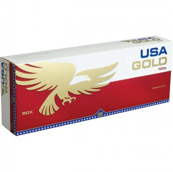 USA Gold Red 100\'s cigarettes 10 cartons