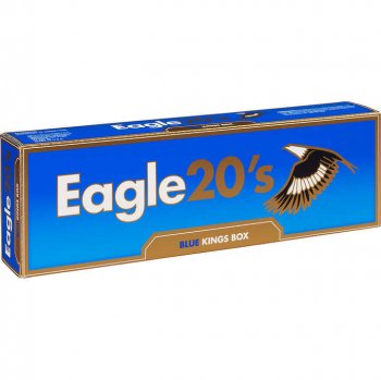 Eagle 20\'s Kings Blue Box cigarettes 10 cartons