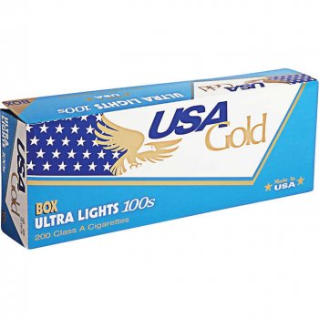 USA Gold Blue 100\'s cigarettes 10 cartons