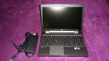 HP EliteBook 8570w laptop Quad Core i7 2.3GHz 8GB 750GB 15.6\"
