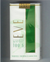 EVE Lights Menthol 100s soft box cigarettes 10 cartons