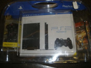 Sony PlayStation 2 Slim Black Console SCPH-77001CB Bundle