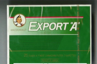 Export 'A' Macdonald 25s green cigarettes 10 cartons