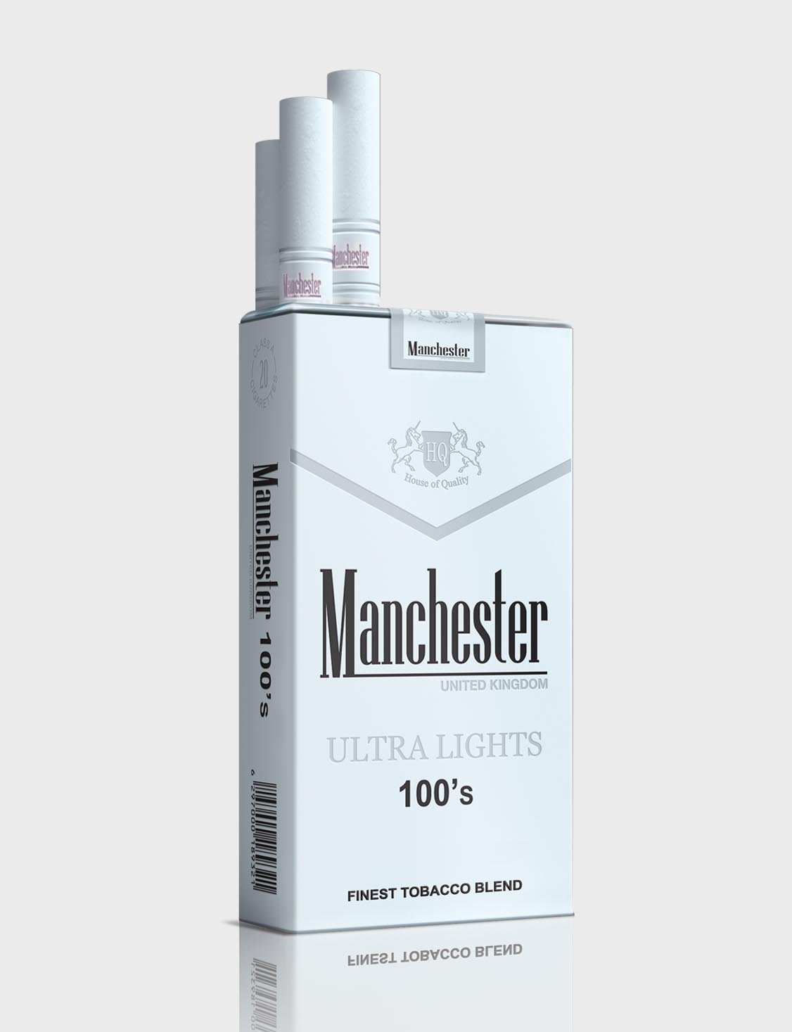 Manchester silver 100s cigarettes 10 cartons - Click Image to Close