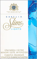 Karelia Slims Lights (Blue) 100`s Cigarettes 10 cartons
