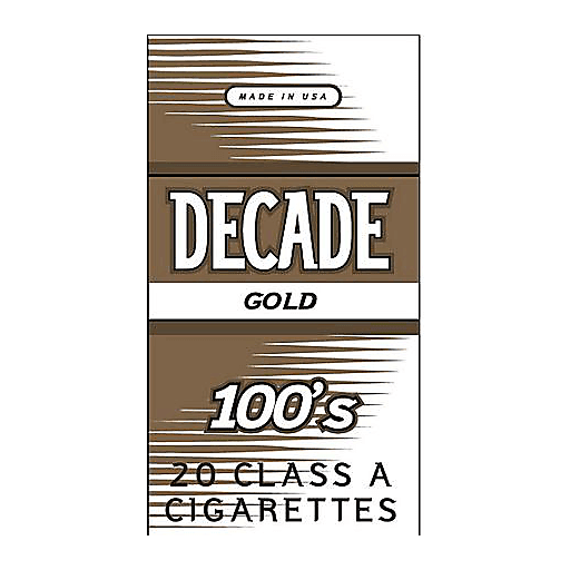 Decade gold 100s Box cigarettes 10 cartons - Click Image to Close