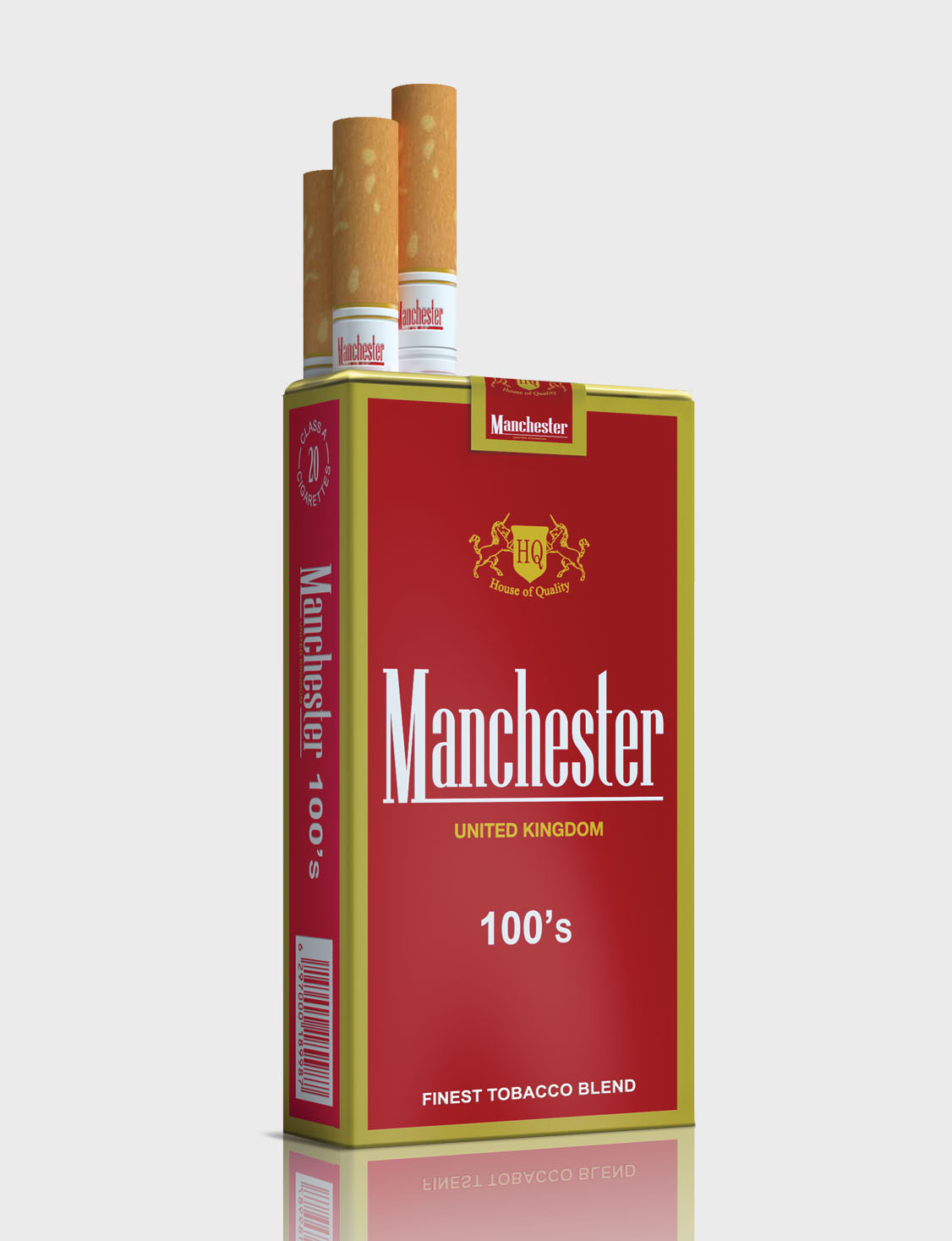 Manchester Red 100s cigarettes 10 cartons - Click Image to Close