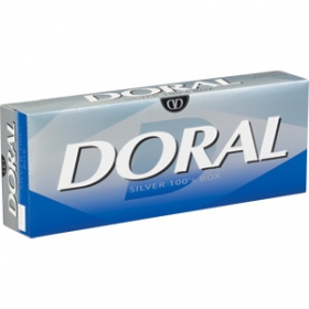 Doral Silver 100\'s cigarettes 10 cartons