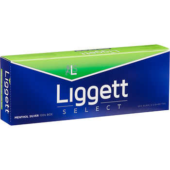 Liggett Select Menthol Silver 100\'s, Box cigarettes 10 cartons