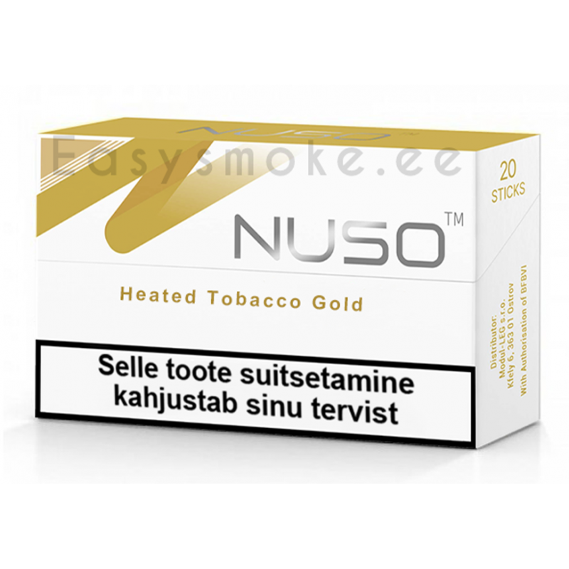 NUSO Gold Heated Tobacco Sticks 10 cartons