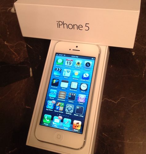 Original Apple iPhone 5 32GB White Silver unlocked - Click Image to Close