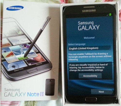 Samsung Galaxy Note II 2 GT-N7100 - 32 GB Unlocked Smartphone - Click Image to Close