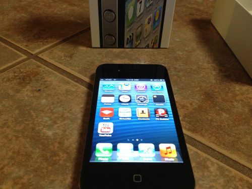 Original Apple iPhone 4S - 32GB Black unlocked! - Click Image to Close