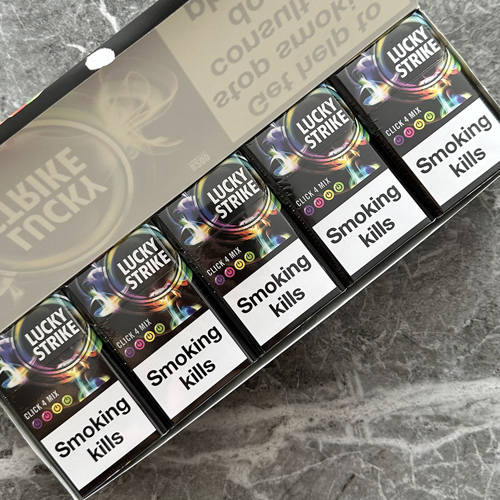 clicker cigarettes Lucky Strike Click 4 Mix cigarettes 10 cartons|Lucky Strike Click 4 Mix  cigarettes|Lucky Strike Cigarettes