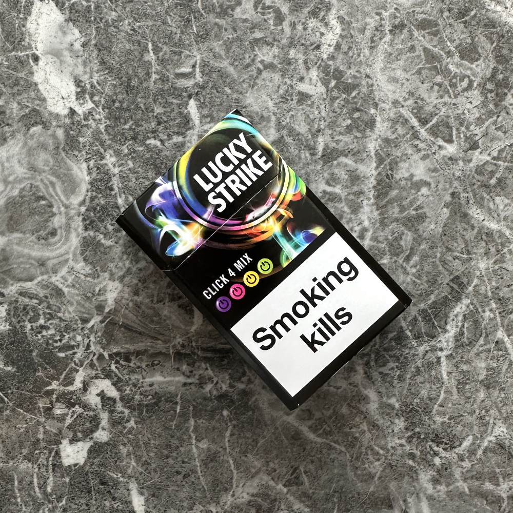 clicky cigarettes Lucky Strike Click 4 Mix Marlboro Menthol, Click Cigarettes Review